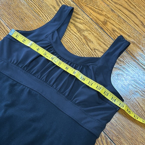 Alpine Design black tank dress with tucked bodice. Size Small.  Good condition. - Picture 6 of 10